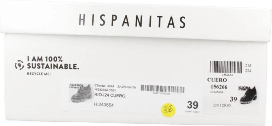 Hispanitas Stijlvolle Loafers met Tacon Hak Brown Dames