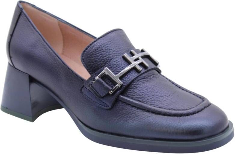 Hispanitas Stijlvolle Mocassin Schoenen voor Mannen Blue Dames