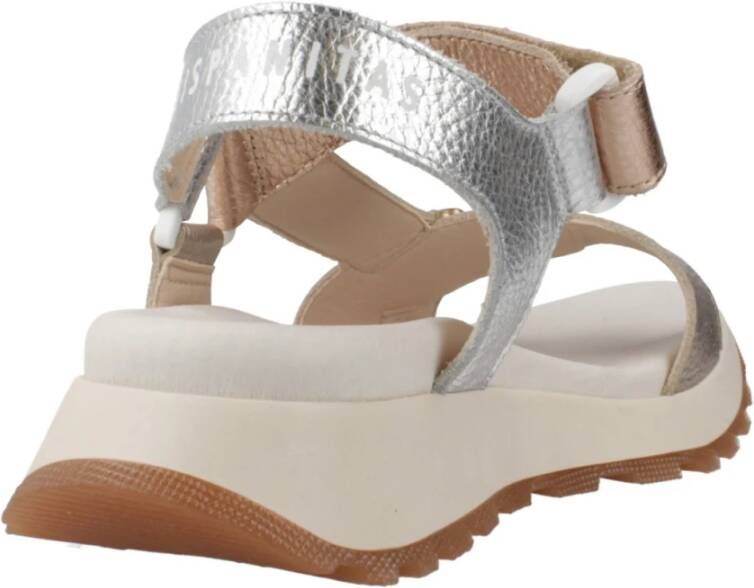 Hispanitas Stijlvolle platte sandalen met versieringen Multicolor Dames