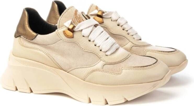 Hispanitas Suède sneakers voor vrouwen Beige Dames