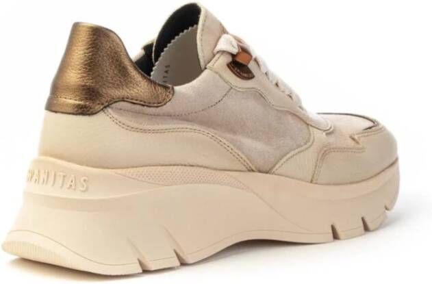 Hispanitas Suède sneakers voor vrouwen Beige Dames