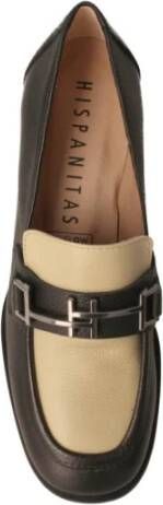 Hispanitas Zwarte Milan Dames Loafers Kettingdetail Black Dames