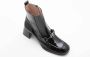 Hispanitas Zwarte mocassin-stijl enkellaars Black Dames - Thumbnail 2