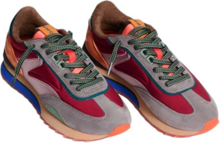 Hoff Artistieke Sneakers met Retro Design Multicolor Dames