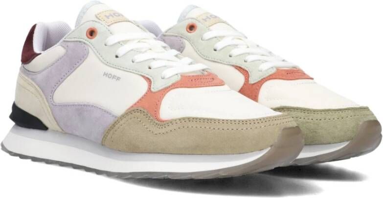 Hoff Beige Suède Lage Sneakers Multicolor Dames