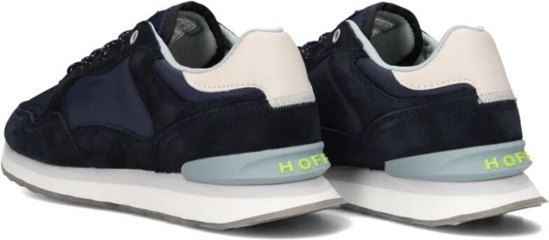 Hoff Blauwe Suède Lage Sneakers Blue Dames