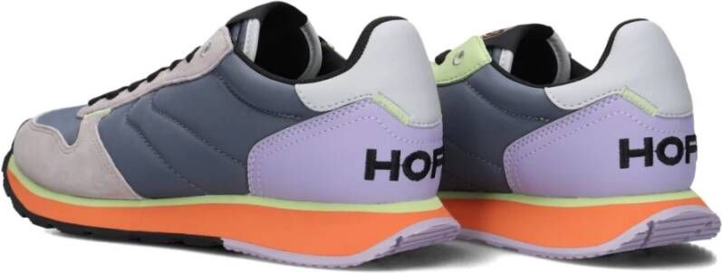 Hoff Blauwe Suède Lage Sneakers Multicolor Dames