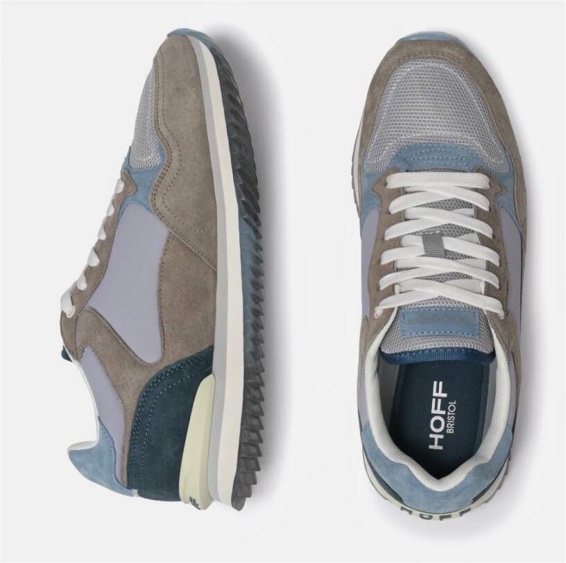 Hoff Blauw & Grijs Lage Sneakers Gray Heren