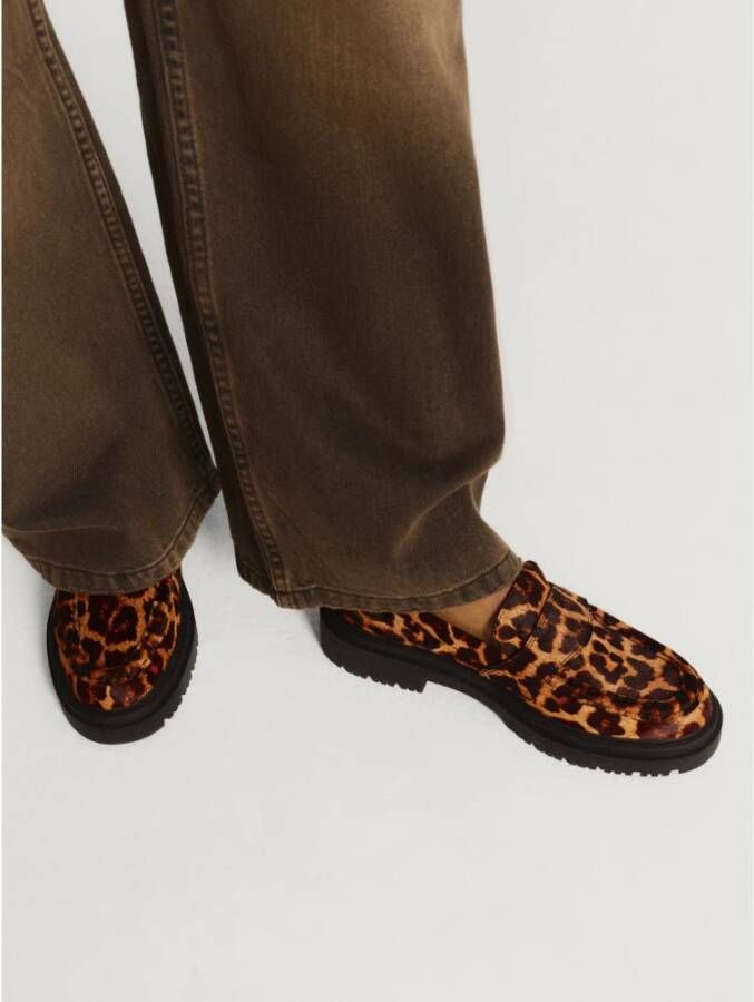 Hoff Dierenprint Bruine Loafer Brown Dames