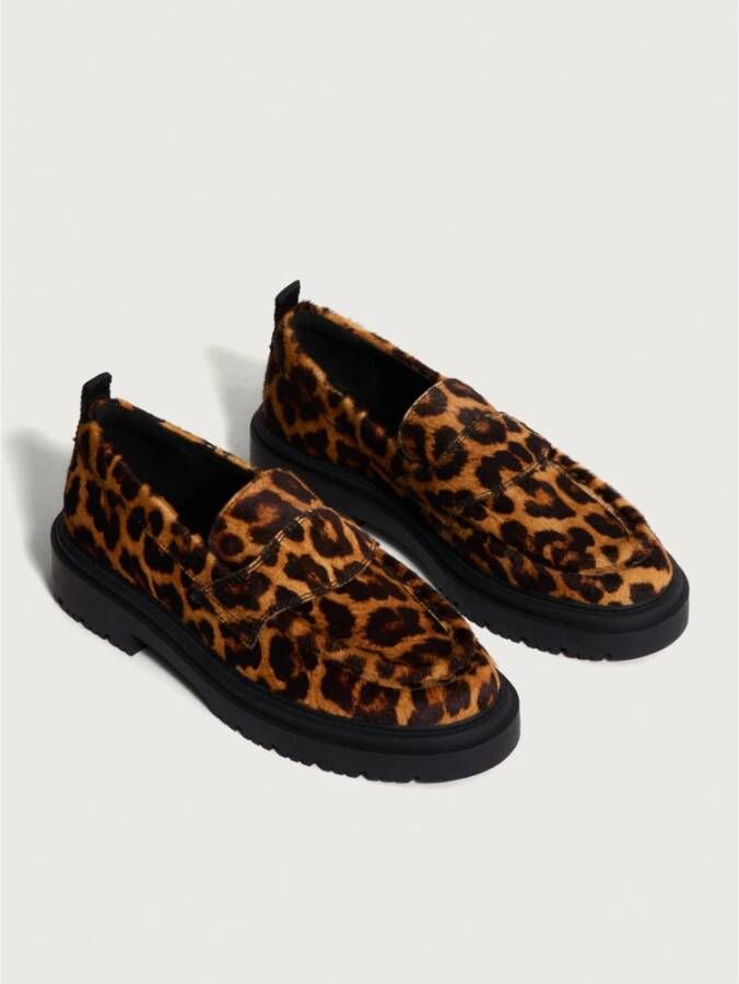 Hoff Dierenprint Bruine Loafer Brown Dames