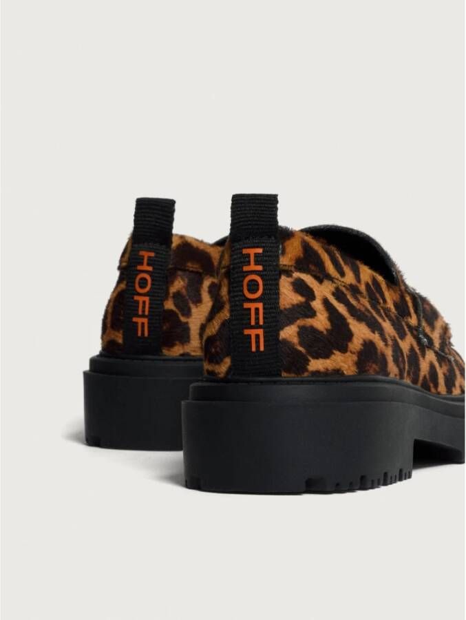 Hoff Dierenprint Bruine Loafer Brown Dames