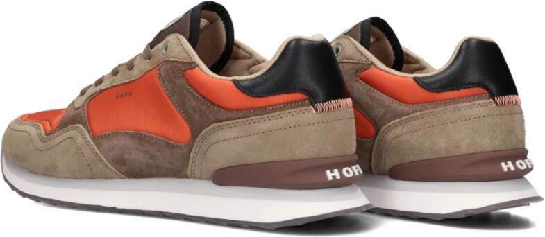 Hoff Groene Suède Lage Sneakers Multicolor Heren