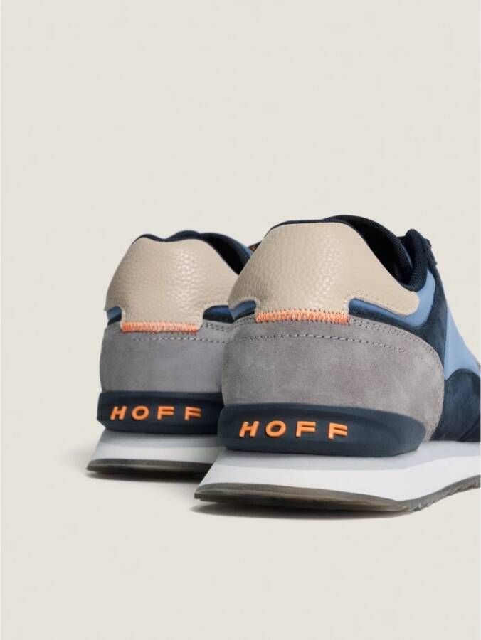 Hoff Leren Sneakers met Memory-Foam Voering Blue Heren