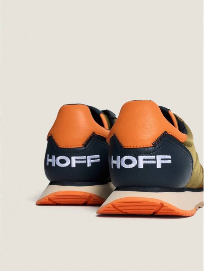 Hoff Memory-Foam Sneakers met Leer en Textiel Green Heren