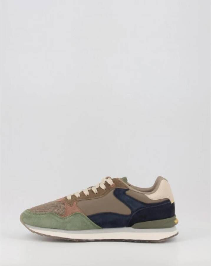 Hoff Groene Heren Sneakers voor Casual Gebruik Groen Heren