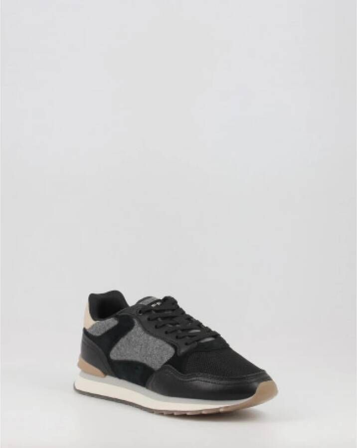 Hoff Dames sneakers met platte zool en veters Zwart Dames