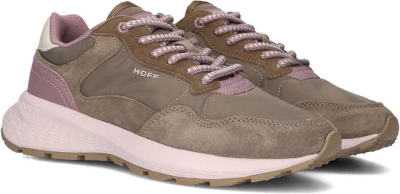 Hoff Taupe Suède Lage Top Sneakers Gray Dames