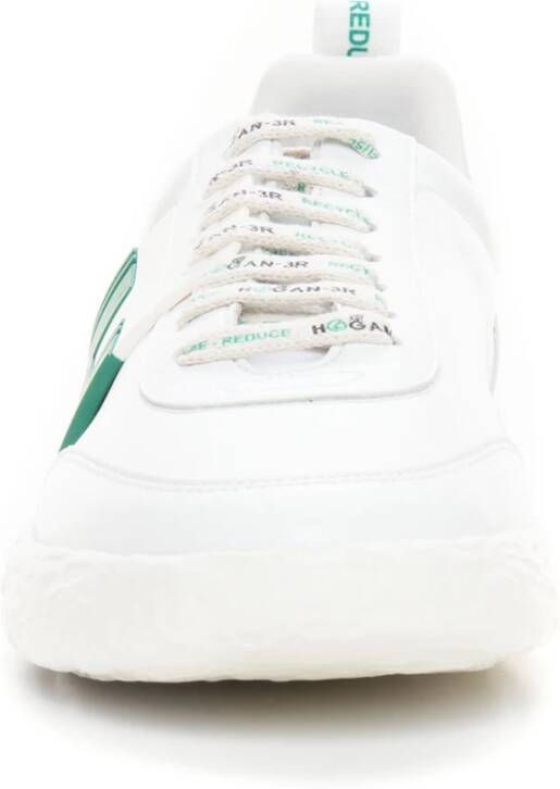 Hogan 3R Leren Sneakers met Zijlogo White Heren