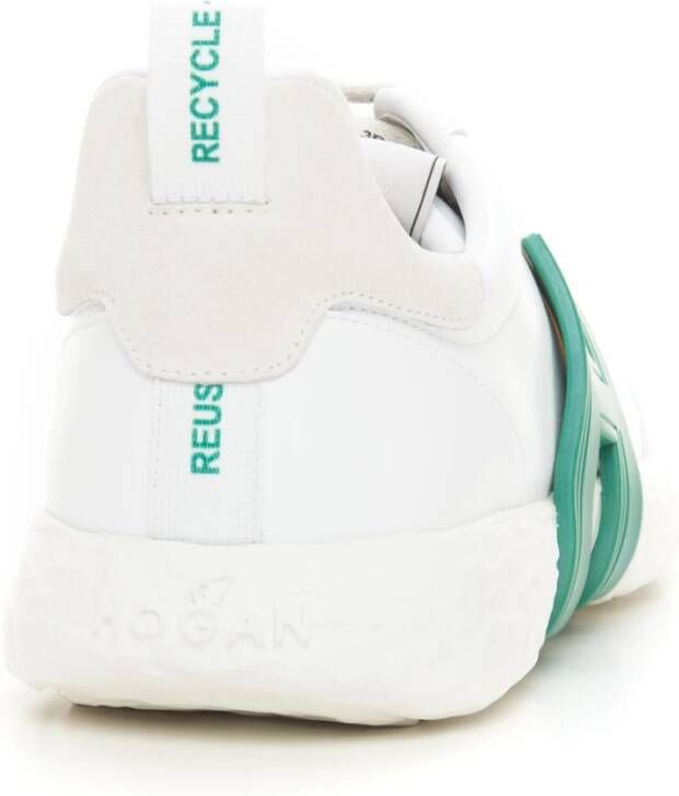 Hogan 3R Leren Sneakers met Zijlogo White Heren