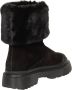 Hogan Zwarte Harige Enkellaarsjes Slip-On Black Dames - Thumbnail 3