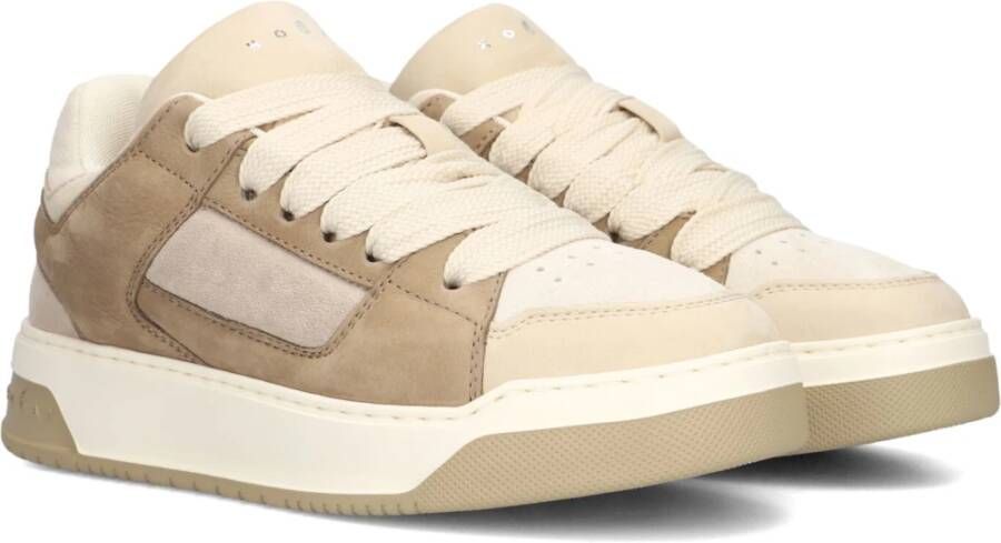 Hogan Beige Combi Basket Sneakers voor dames Beige Dames