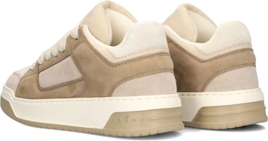 Hogan Beige Combi Basket Sneakers voor dames Beige Dames