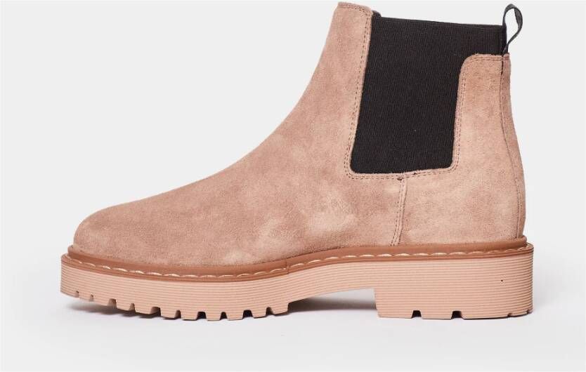 Hogan Beige Enkellaarsjes voor Vrouwen Brown Dames