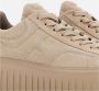 Hogan Beige H-Stripes Suède Sneakers Beige Dames - Thumbnail 12