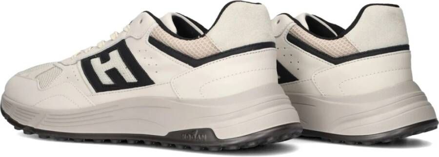 HOGAN Lage Sneakers Heren Hyperlight Allacciato Maat: 38 38 5 Materiaal: Leer Kleur: Beige - Foto 2