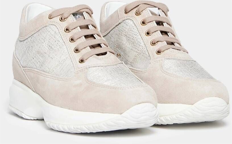 Hogan Beige Interactieve Sneakers Beige Dames