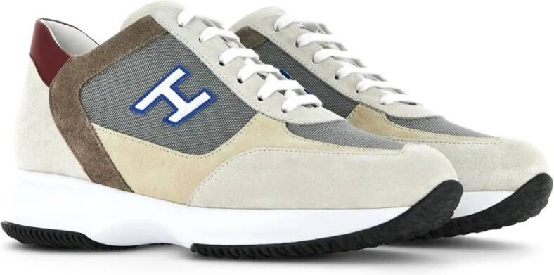 Hogan Beige Interactieve Sneakers Multicolor Heren