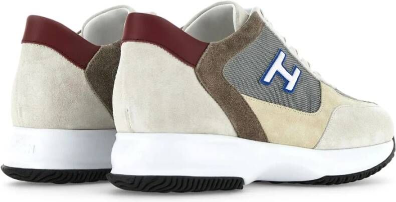 Hogan Beige Interactieve Sneakers Multicolor Heren