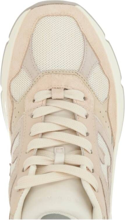 Hogan Beige Lage Sneakers met Natuurlijke Details Beige Dames