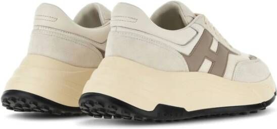 Hogan Beige Leren Sneakers Stijlvol Beige Dames