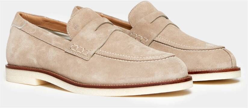 Hogan Beige Loafer Mocassins Stijlvol Comfort Beige Heren