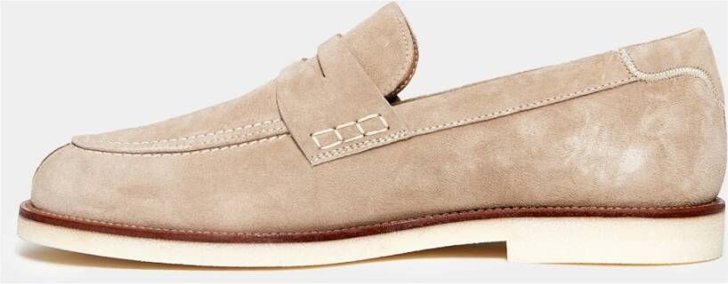 Hogan Beige Loafer Mocassins Stijlvol Comfort Beige Heren