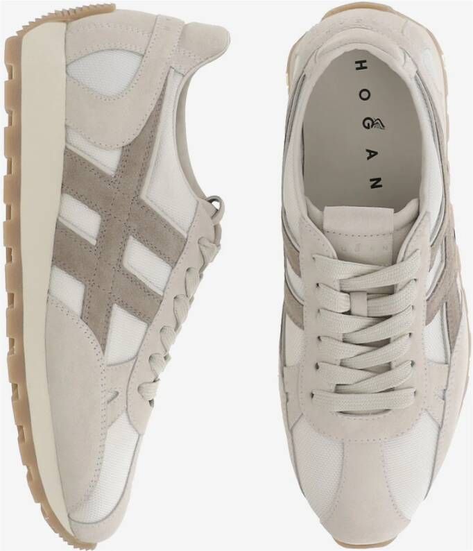 Hogan Beige Platte Schoenen voor Vrouwen Beige Heren