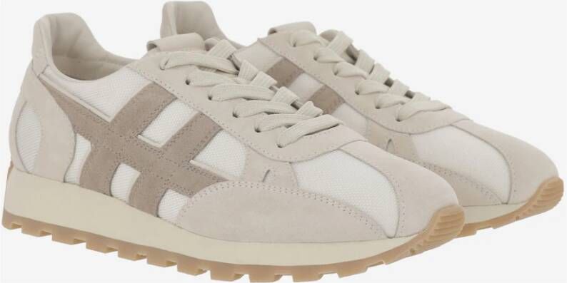 Hogan Beige Platte Schoenen voor Vrouwen Beige Heren