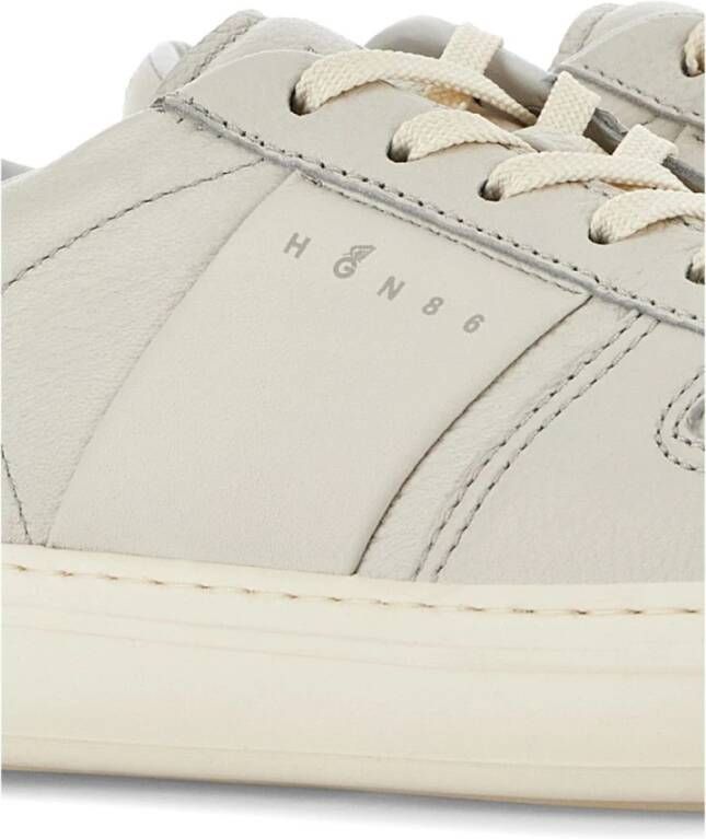 Hogan Beige Sneakers met Logo Panelen Beige Heren