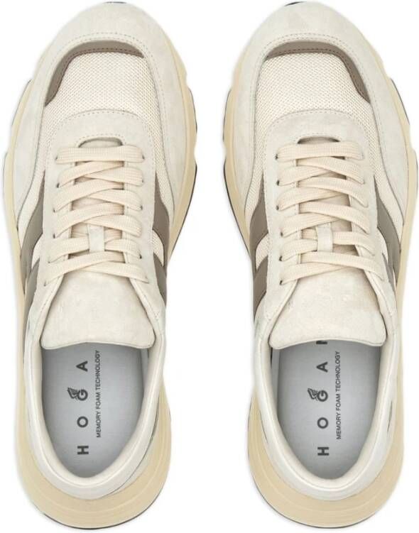 Hogan Beige Sneakers Stijlvol Eco-Vriendelijk Model Beige Heren