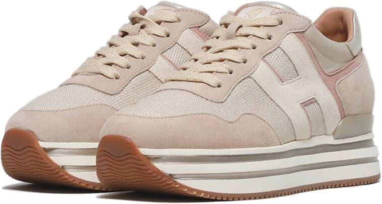 Hogan Beige Sneakers voor Vrouwen Ss23 Beige Dames