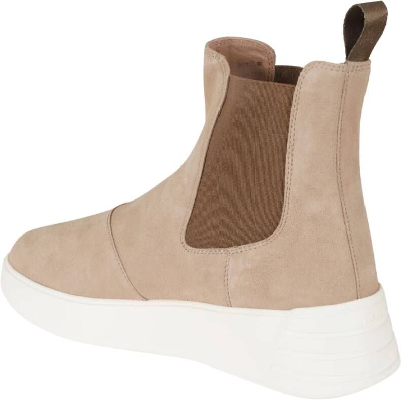 Hogan Beige Suède Instap Sneakers Brown Dames