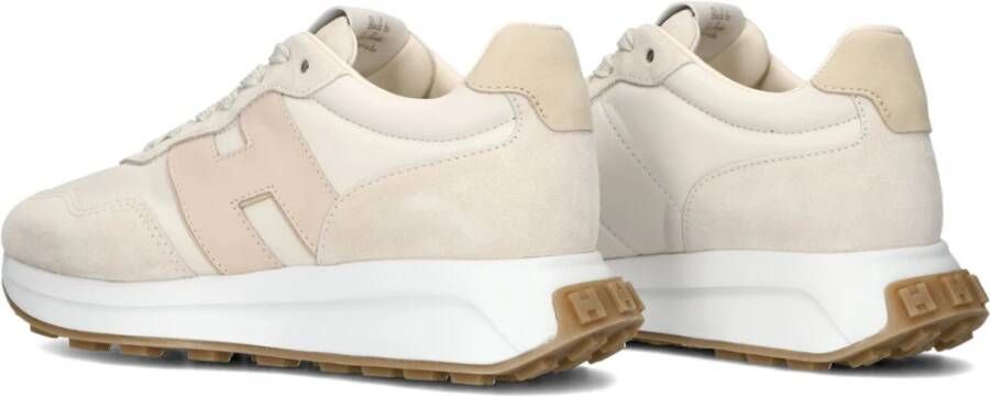 Hogan Beige Suède Lage Top Sneakers Beige Dames