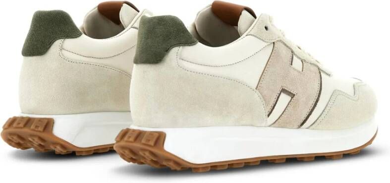 Hogan Beige Suède Leren Sneakers Beige Heren