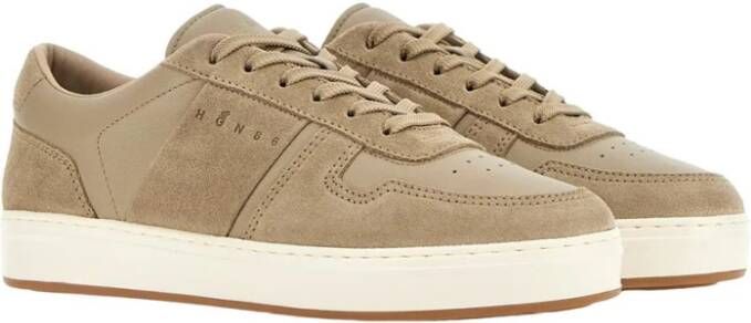 Hogan Beige Suède Leren Sneakers met Memory Foam Beige Heren