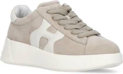 Hogan Beige Suède Leren Sneakers voor Vrouwen Beige Dames