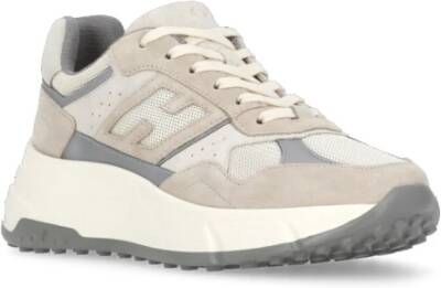 Hogan Beige Suède Leren Sneakers voor Vrouwen Beige Dames