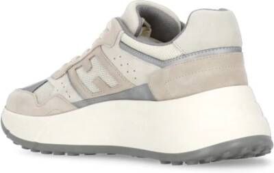 Hogan Beige Suède Leren Sneakers voor Vrouwen Beige Dames