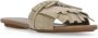 Hogan Beige Suède Sandalen met Franjes Beige Dames - Thumbnail 3