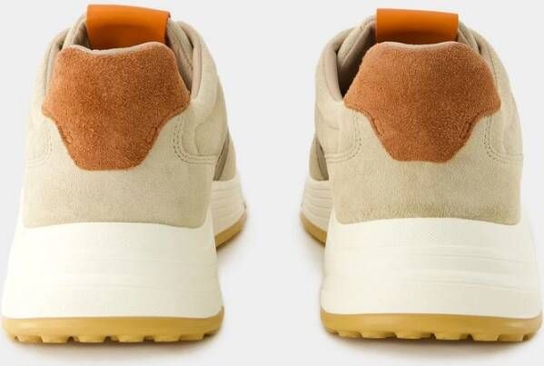 Hogan Beige Suède Sneakers Beige Heren